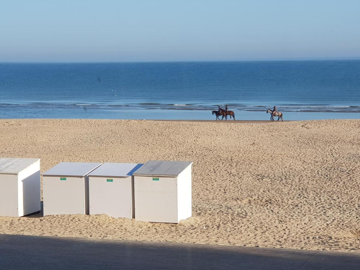Koksijde Zeedijk La Digue 102 Appartement Met Garage - Lateraal Zeezicht Εξωτερικό φωτογραφία